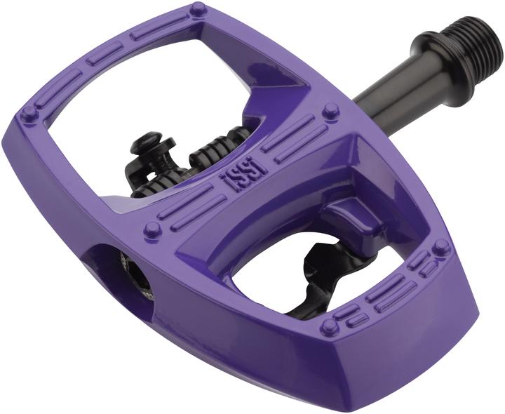 Immagine prodotto iSSi Pedale ibrido Flip II SPD per MTB/Trekking/City (cuscinetto/bussola). Viola.
