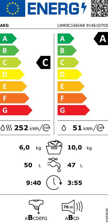 Etichetta energetica AEG Serie 9000