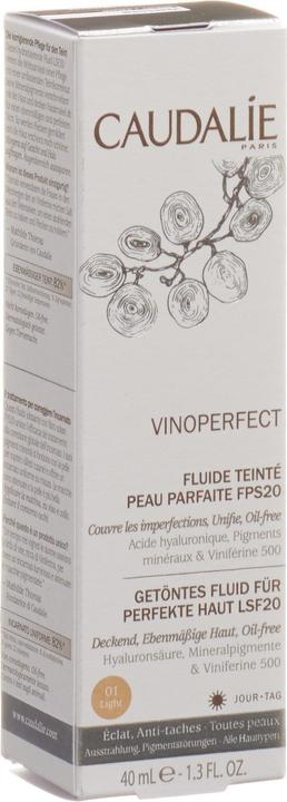 Actual product image Caudalie Vinoperfect (40 ml, Face fluid, SPF 20)