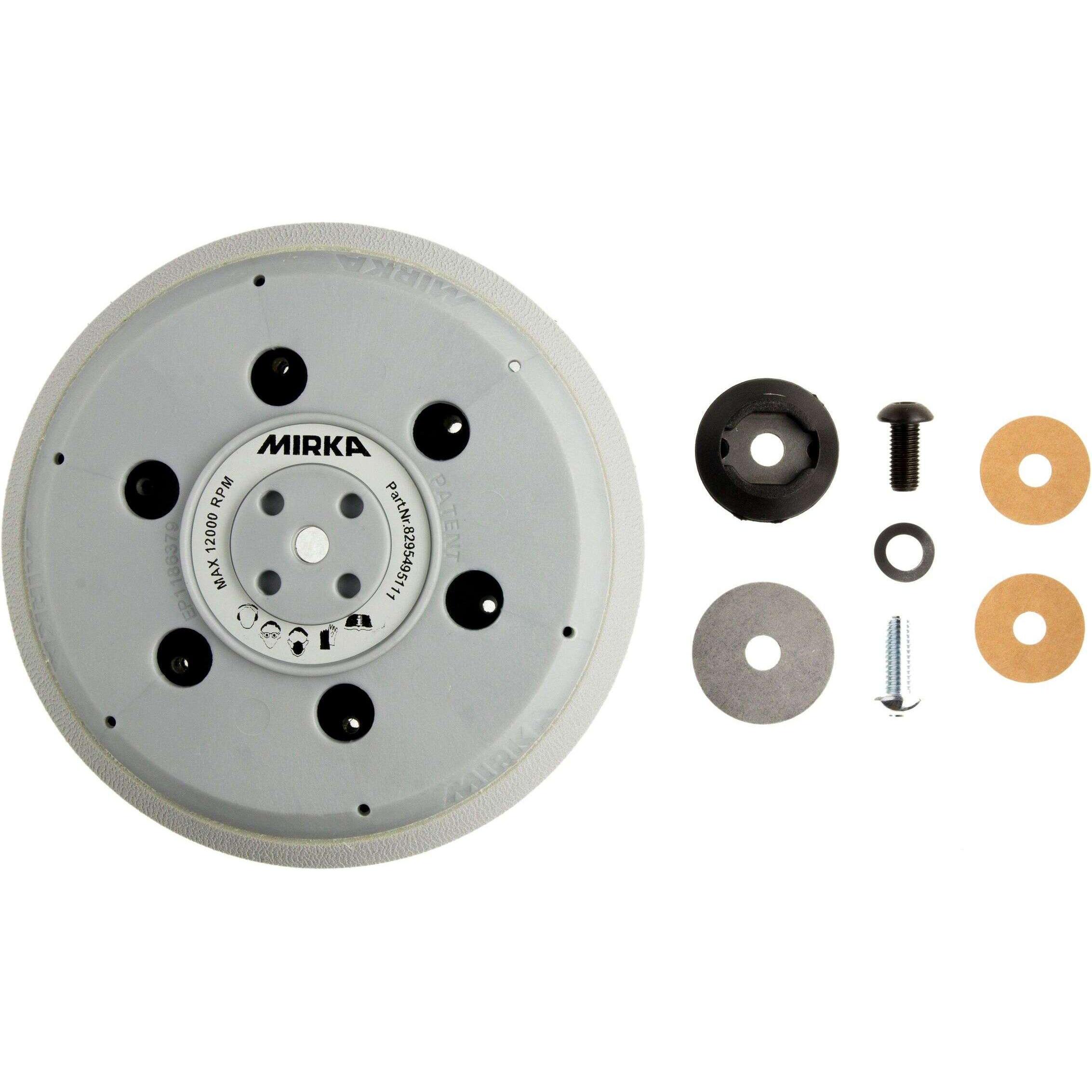 Mirka, Abrasivi, Accessori 1975544 Platorello 150 Mm Abranet Uni Hard 5/16"+M8