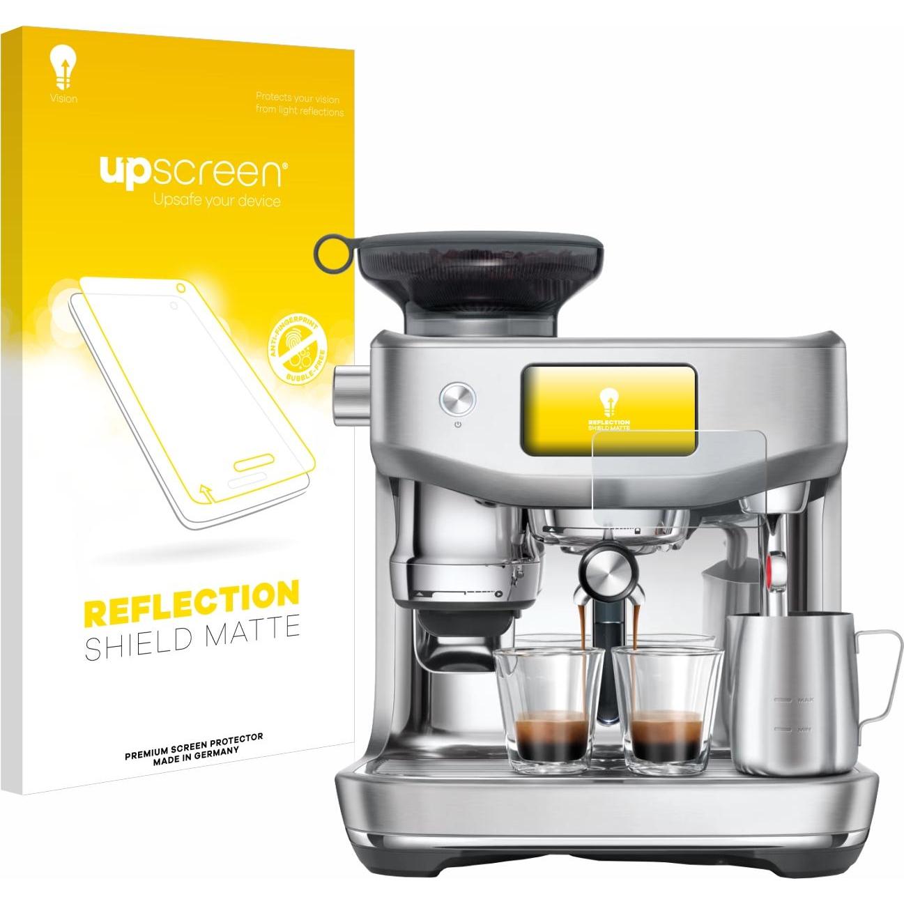 upscreen Schutzfolie Displayschutz Displayschutzfolie Folie Matt Entspiegelungsfolie, Zubehör Kaffeemaschinen, Grau