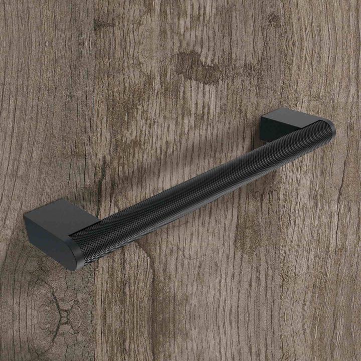 Actual product image Hettich Griff Varna schwarz matt 160 mm