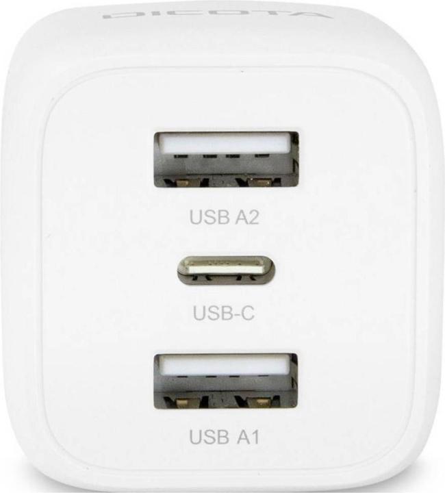 Actual product image Dicota 3-Port GaN Wall Charger (32W) EU black (32 W, 3 ports)