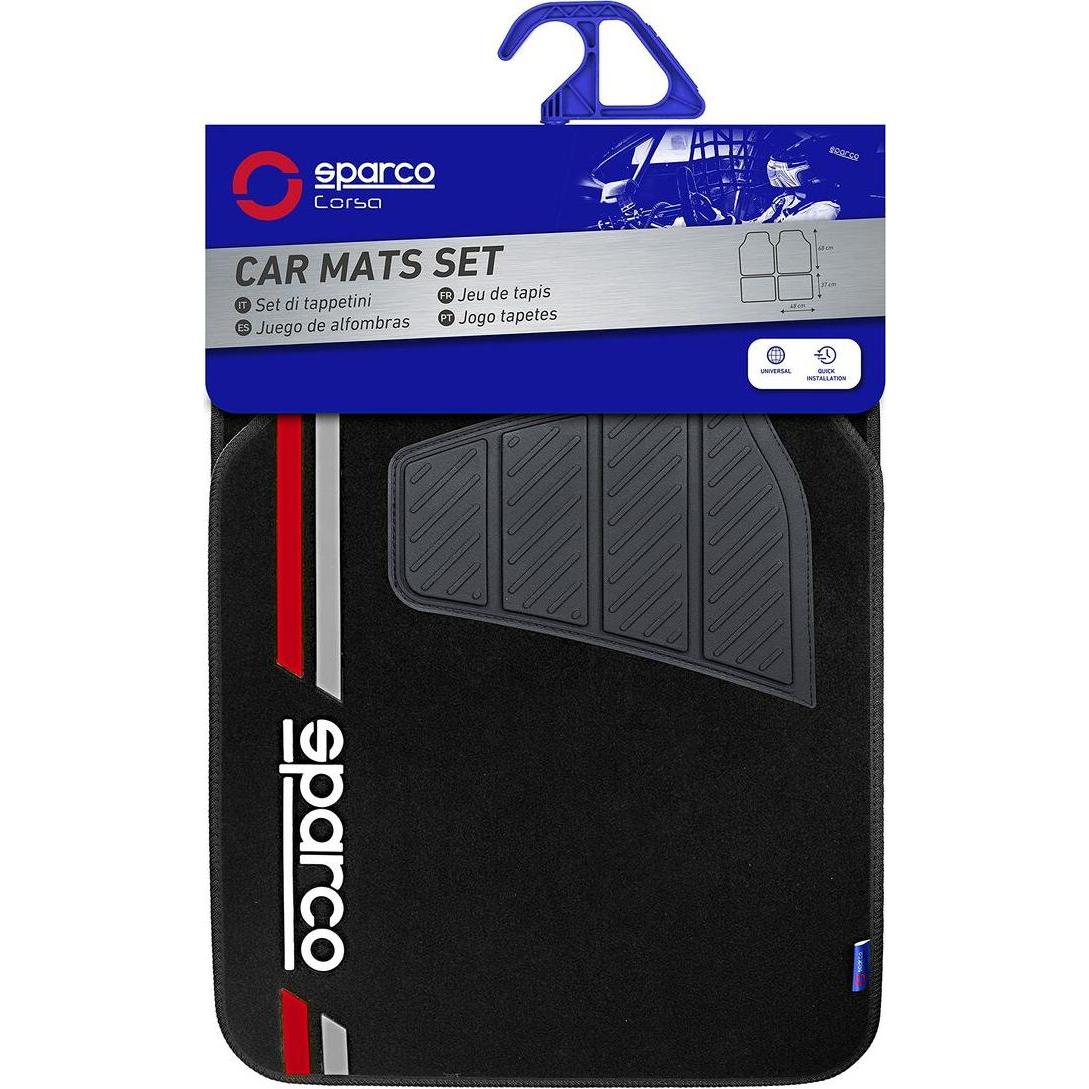Thumbnail - Sparco, Autoteppich, Auto-Fussmatten-Set SPCF508RD Rot (1 Set à 4 Fussmatten)