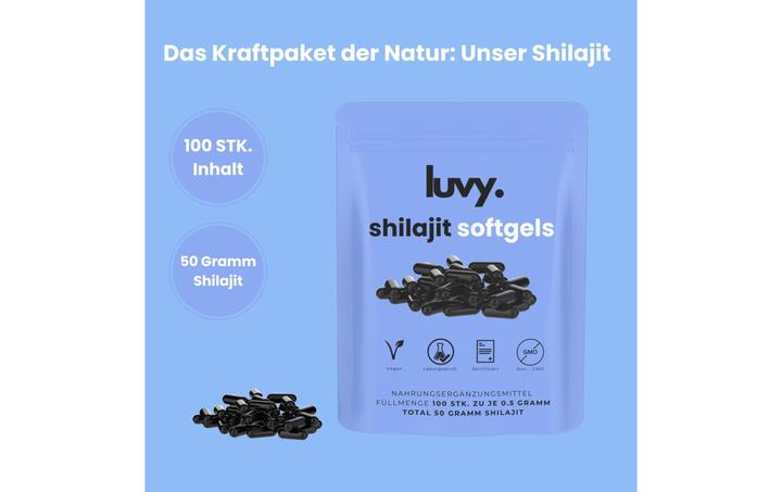 Actual product image Luvy Shilajit (100 Piece, Capsules, 50 g)