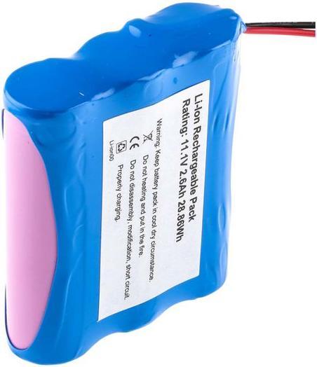 Immagine prodotto RS PRO 18650 11.1V 2600 mAh 3S1P (11.10 V, 2600 mAh)