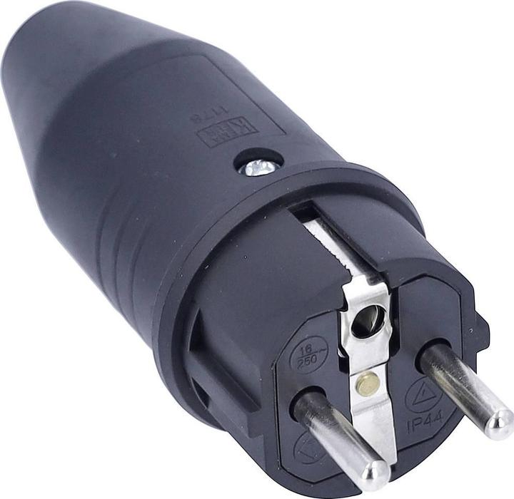 Actual product image As - Schwabe Solid rubber plug (CEE 7/7)