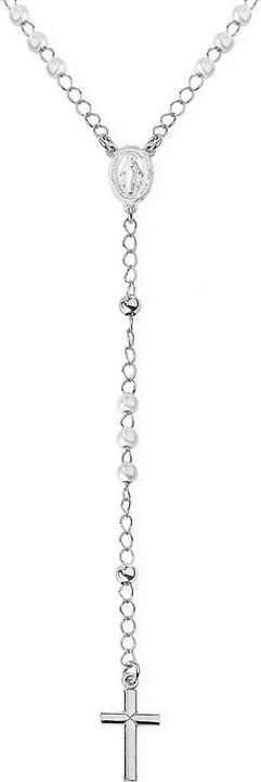 Amen Rosary Classic Pearls Necklace (Silver 925, 52 cm)