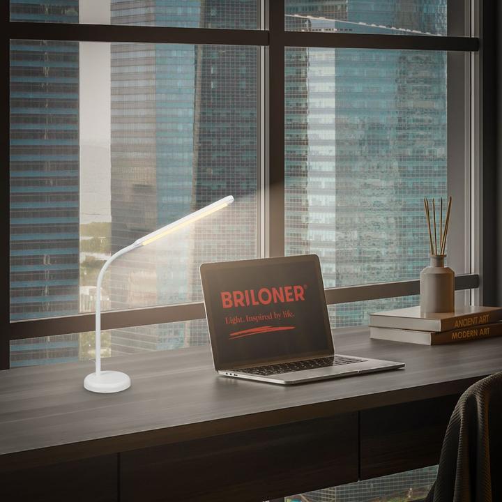 Actual product image Briloner MURA LED Tischleuchte - Weiss (600 lm)