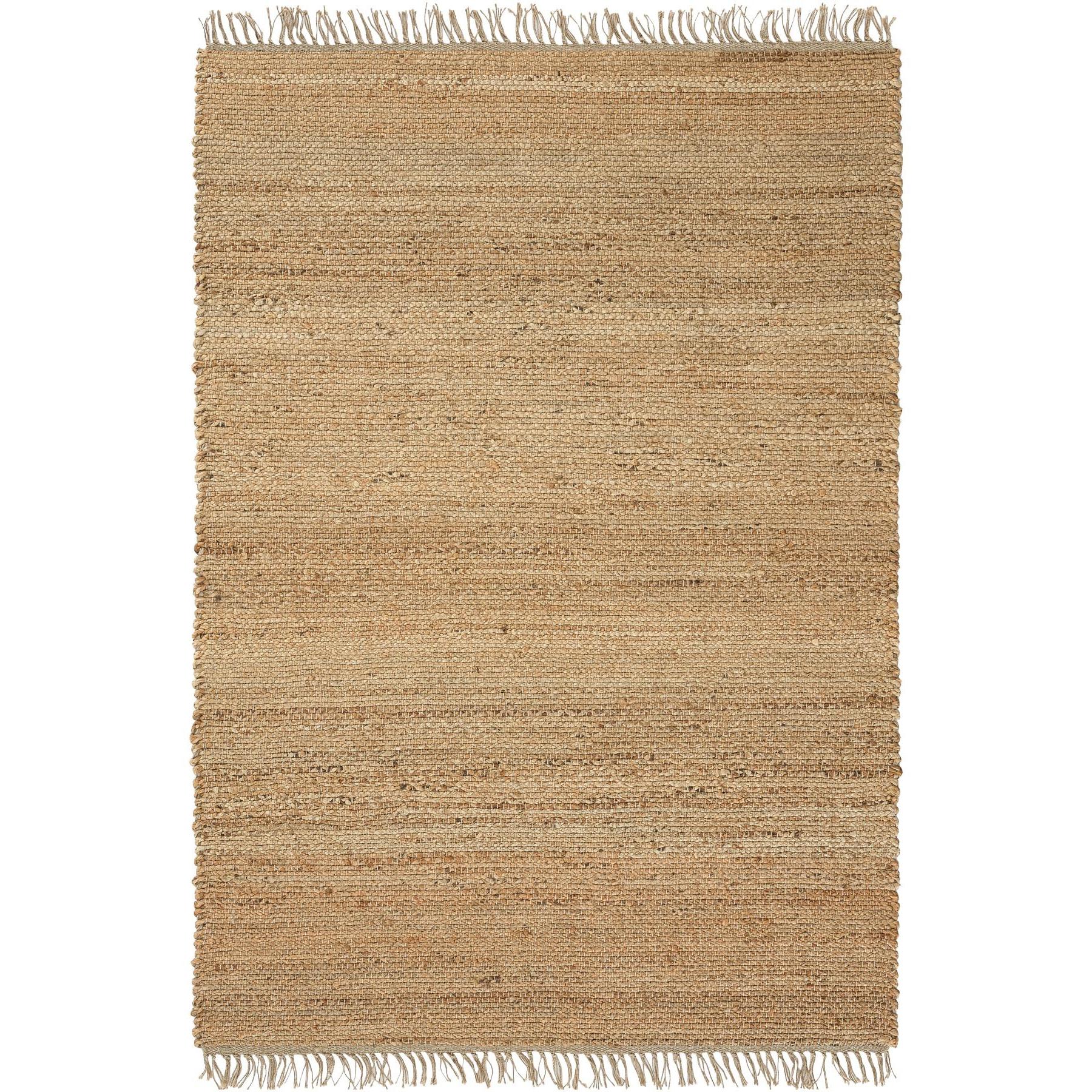 Conceptum Hypnose, Teppich, Carl 100% JUTE Rectangular Oak Beige Jute Underside Knitting Pattern Handmade Weaving (120 x...