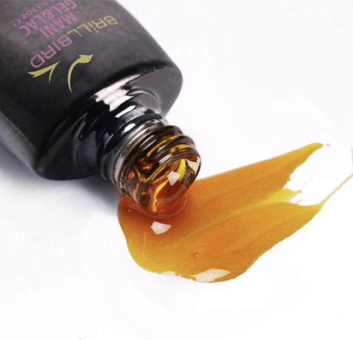 BrillBird Tiffany Gel&Lac T3 - Yellow 5ml (Yellow, Gel-Effect Nail Polish)