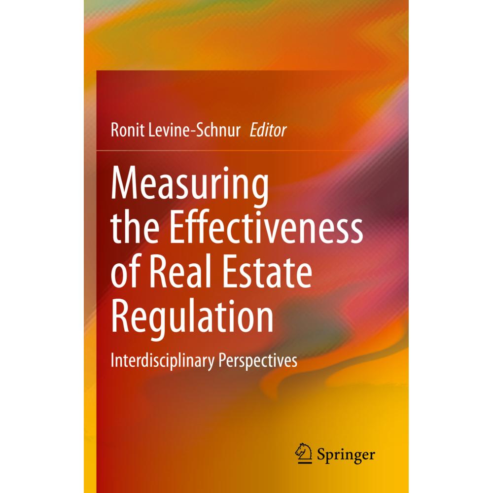 Measuring the Effectiveness of Real Estate Regulation, Fachbücher von Ronit Levine-Schnur