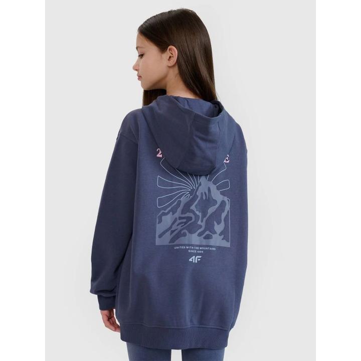 Produktbild 4F Mädchen-Sweatshirt mit Reissverschluss und Kapuze (128)