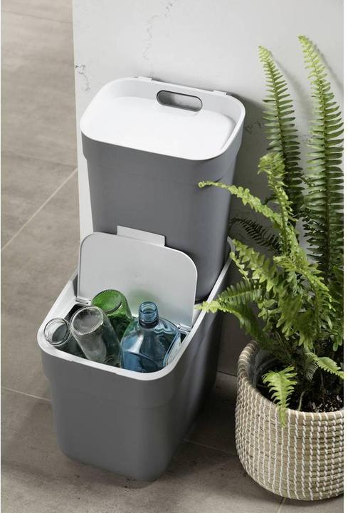 Actual product image Curver Kosz Do Segregacji śmieci 10l /Ciemny Szary/ Jasny Szary (10 l)