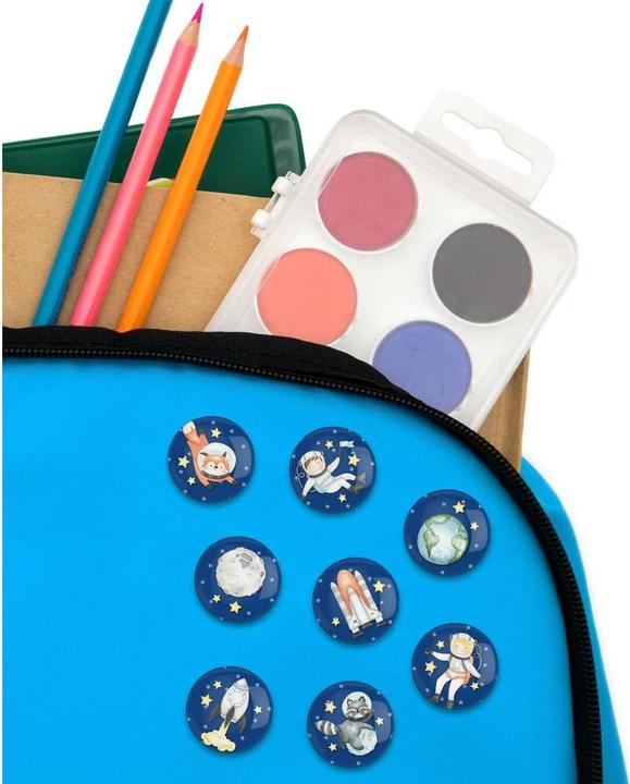 Produktbild Papierdrachen 8 Mini Buttons - Astronaut