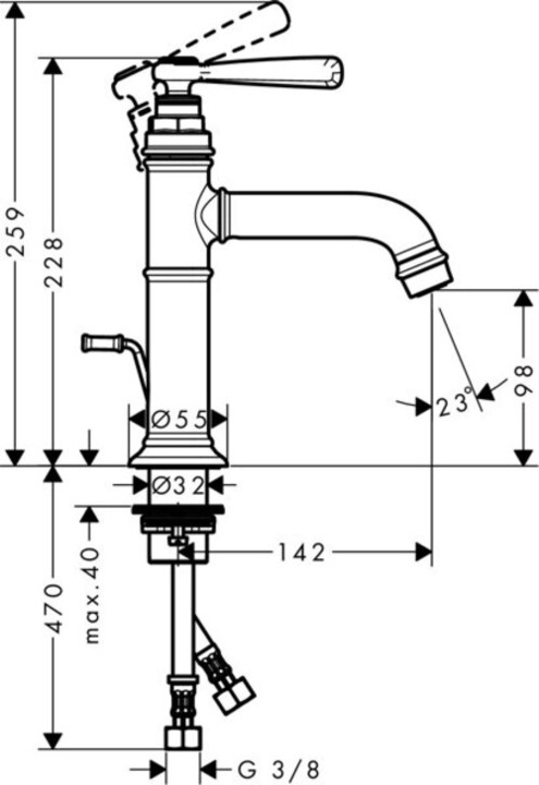 Actual product image Axor EH-WT-MI 100 MONTREUX