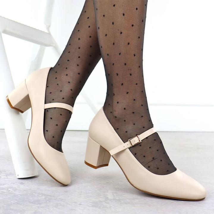 Produktbild Leone Nude low-heeled pumps with strap Sergio PB176 (40)