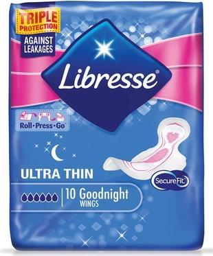 Libresse Damenbinden Maxi Goodnight Wing 10 Stk. (10 x)