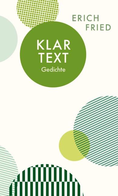 Produktbild Klartext (Deutsch, Erich Fried, 2018)