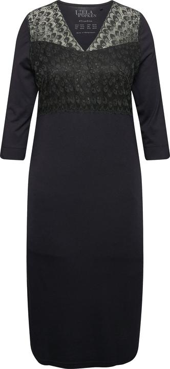 Immagine prodotto Ulla Popken Camicia da notte con inserto di pizzo, scollo a V e maniche a 3/4 (50, 52)
