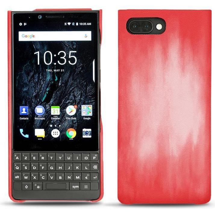 Noreve Lederschutzhülle (Blackberry KEY2), Smartphone Hülle, Rosa