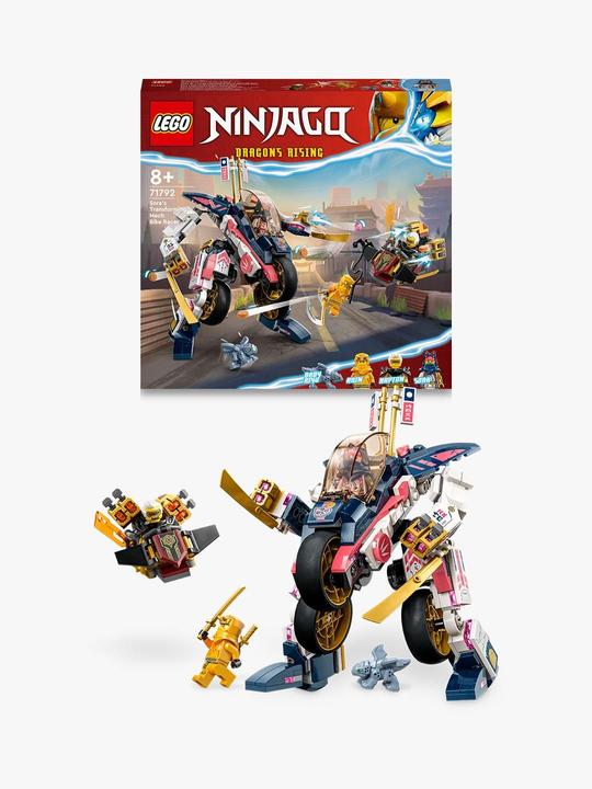 Actual product image LEGO Ninjago Sora's Mech transforms into a racing bike (71792). (71792, LEGO Ninjago)