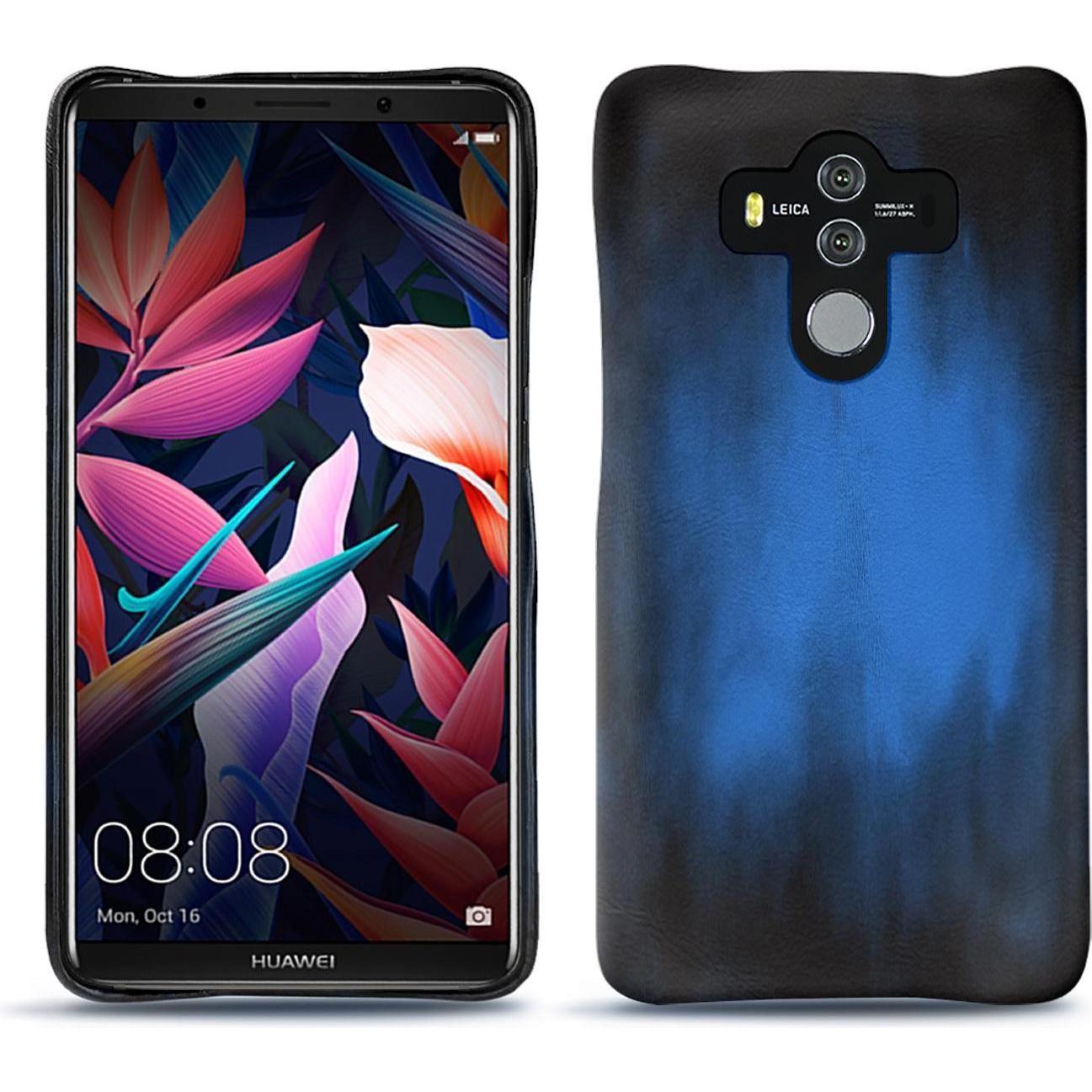 Noreve Lederschutzhülle (Huawei Mate 10 Pro), Smartphone Hülle, Blau