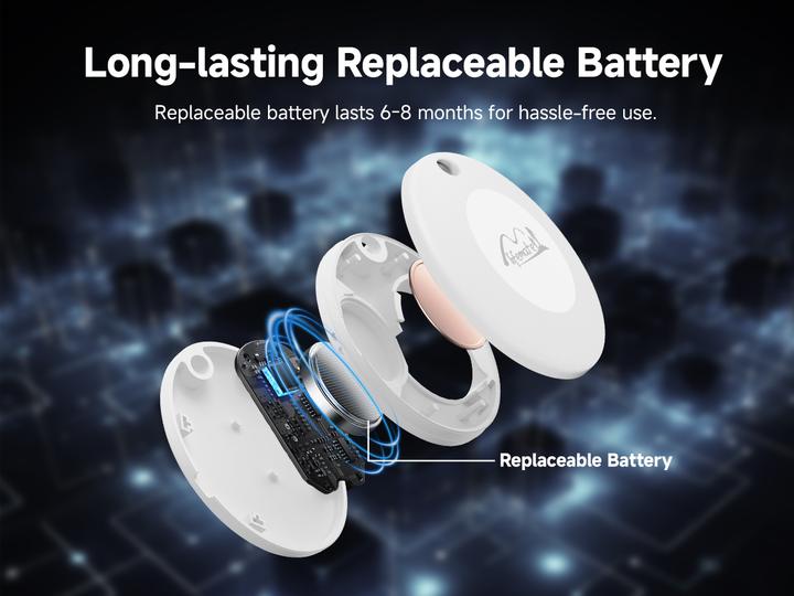 Immagine prodotto Mili Lifemate Bluetooth GPS-Tracker LifeTag HD-P16-3 Apple Weiss (iOS)