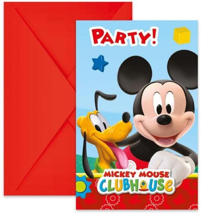 Produktbild Amscan Einladungs-Sets Mickey Mouse (6 Stk.)