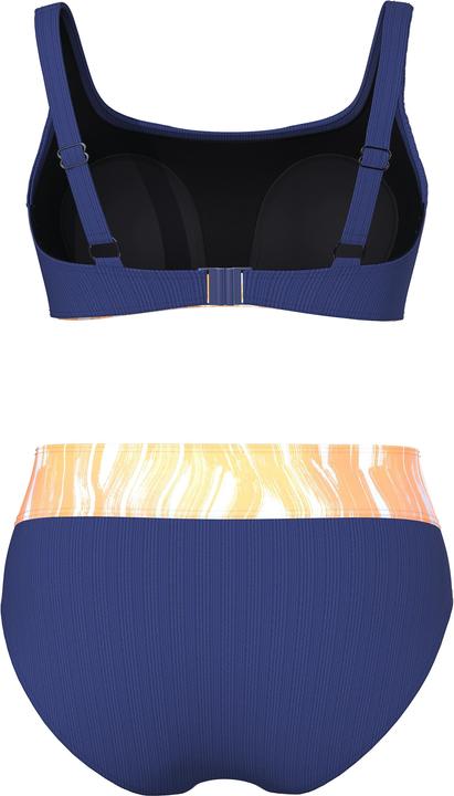 Produktbild Ulla Popken Bikini, Wellen, Softcups, Träger verstellbar, High Waist (50, 52)