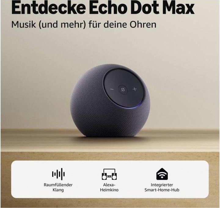 Produktbild Amazon Echo Dot Max (Amazon Alexa, Matter, ZigBee)