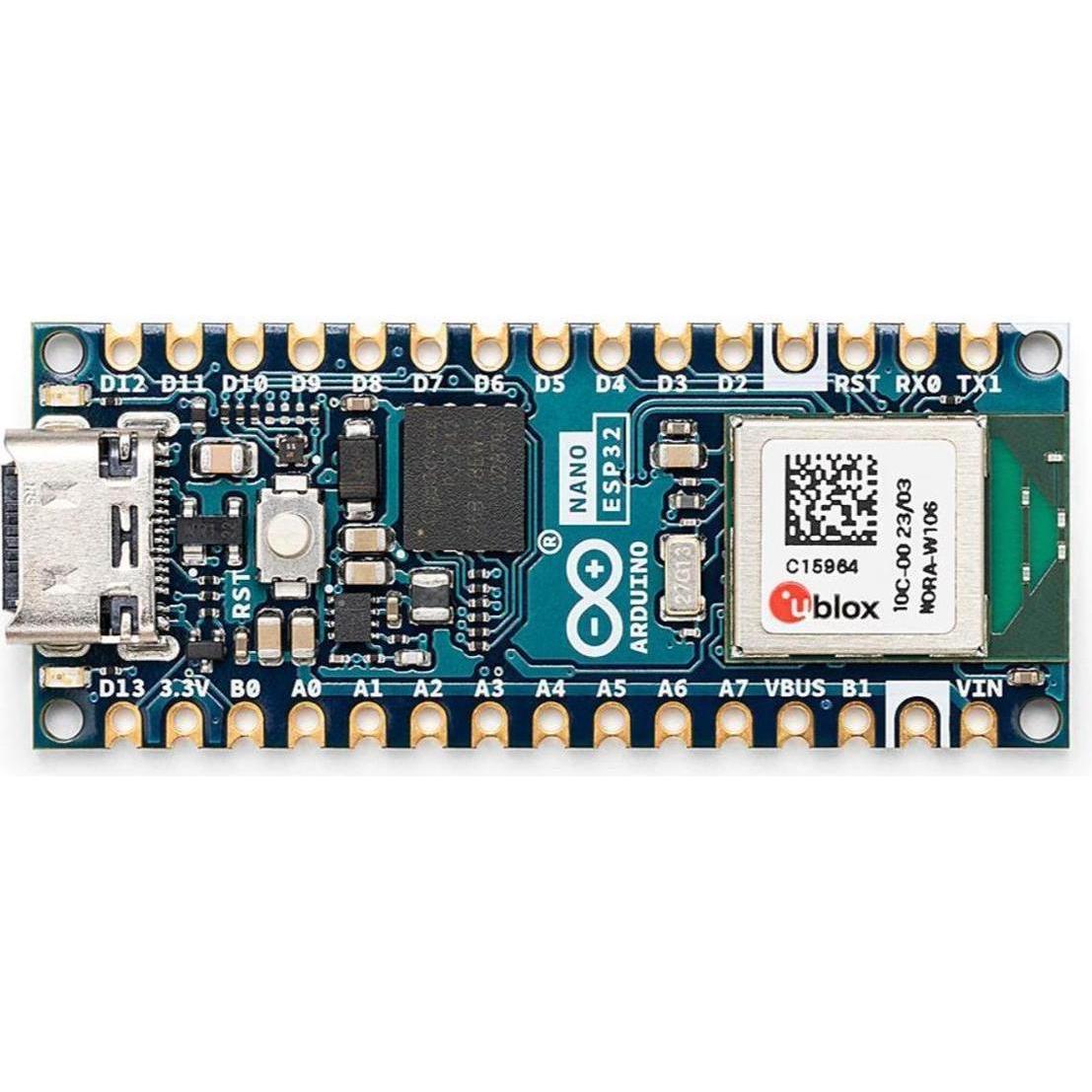 Arduino ABX00092 - Nano ESP32 senza header, Scheda + Kit di sviluppo