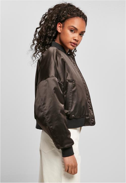Actual product image Urban Classics Ladies Short Oversized Satin Bomber Jacket (4XL)