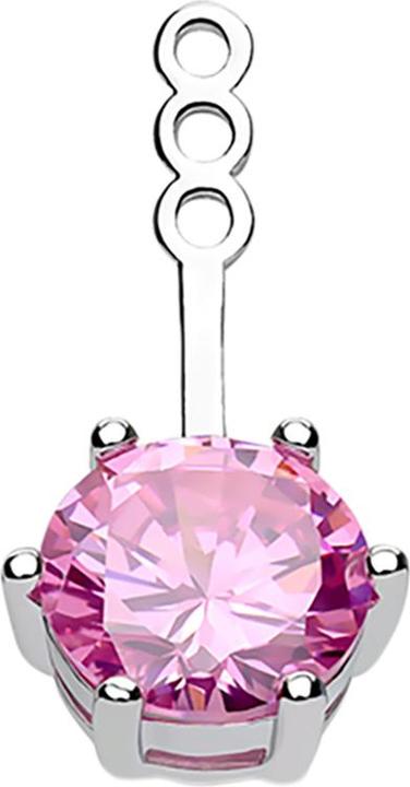 Immagine prodotto Star Piercing Orecchino Orecchino argento con cristallo rosa (Ottone)