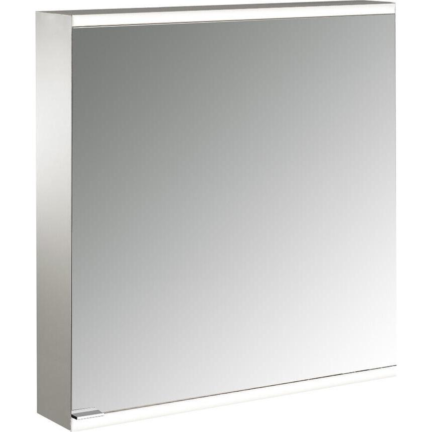 Emco, Spiegelschrank, prime 2 Facelift Lichtspiegelschrank, 600mm, 1 Tür, Anschlag rechts, mit verspiegelten Seitenw