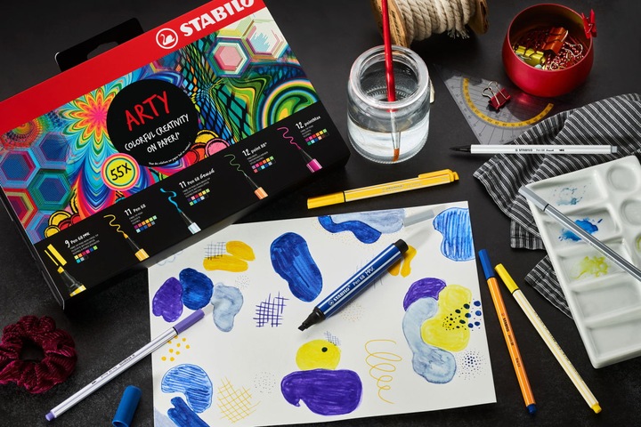 Actual product image STABILO Fasermaler Arty Set (Multicoloured, 55 x)