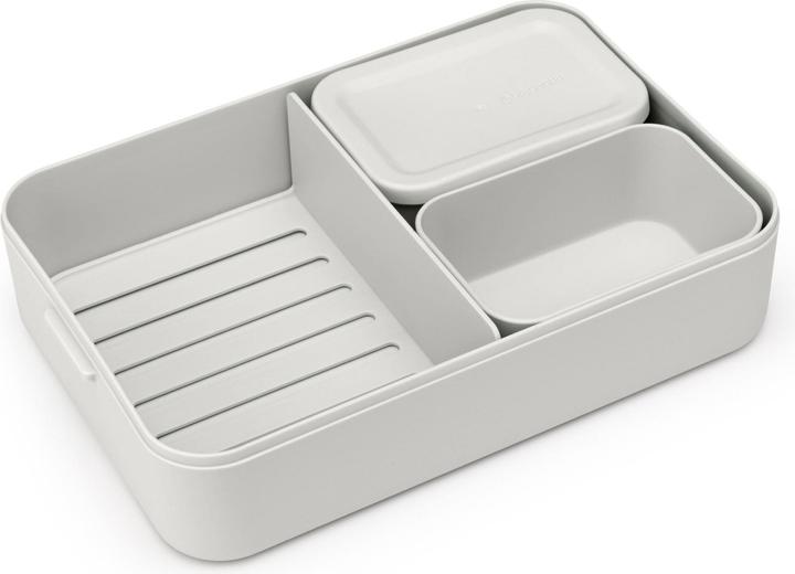 Immagine prodotto Brabantia Lunch Box Make & Take 25,5 x 16,7 x 6,2 cm, Grigio chiaro