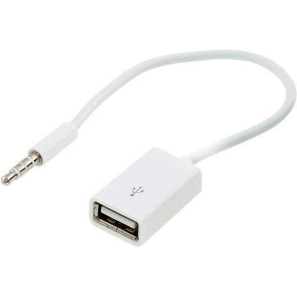 JTI 3,5-mm-Aux-Stecker auf USB-Buchse-Adapterkabel, Audio Adapter