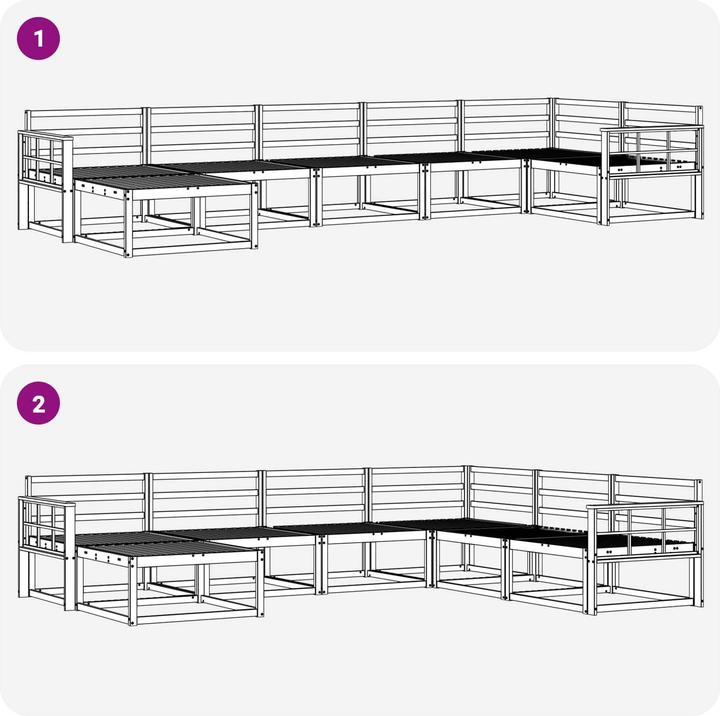 Produktbild vidaXL Outdoor-Sofa