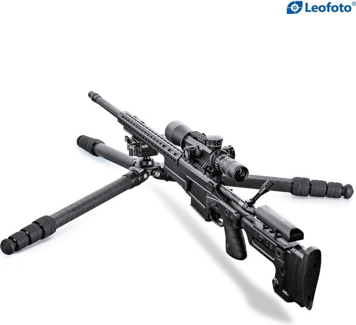 Produktbild Leofoto SA-324CL und Gewehraufnahme MA-30L (Carbon, Metall)