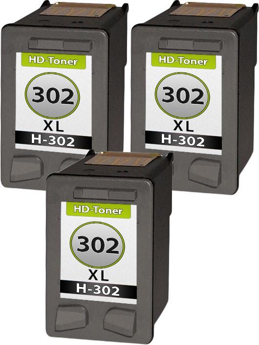 Produktbild Druckfuxx 3x TINTE PATRONEN für HP 302 XL OfficeJet 3830 3831 3832 3833 3834 3835 4650