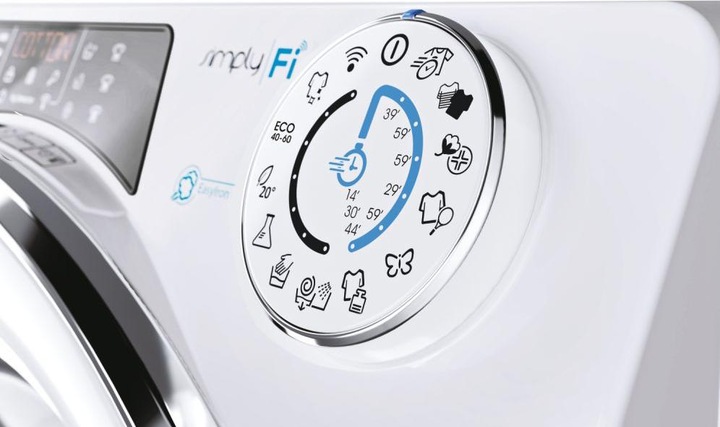 Actual product image Candy RO14146DWMCE/1-S Washing Machine, A, Front loading, Depth 60 cm, 14 kg, White (14 kg, Left)