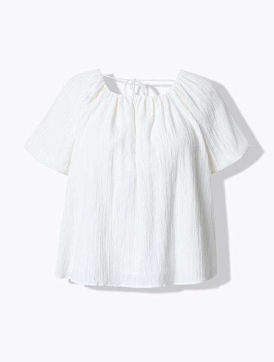 Immagine prodotto Ulla Popken Bluse, Oversized, Carmen-Ausschnitt, Halbarm, Futter (46)