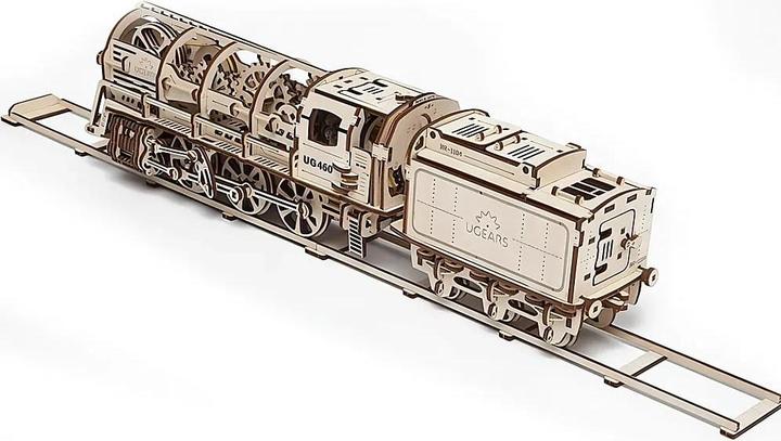 Actual product image Ugears Steam locomotive with tender