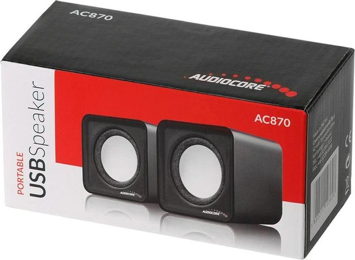 Actual product image Audiocore AC870 B 2-way Black, Grey Wired