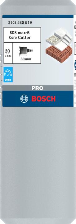 Produktbild Bosch Professional Zubehör PRO SDS max-5 Core Cutter, 50 x 80 x 111 mm (50 mm)
