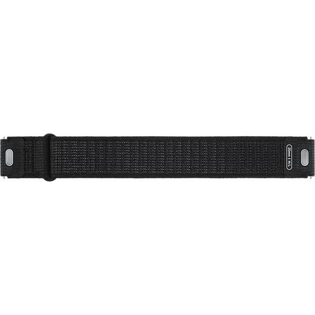Samsung 8806095086408 (20 mm, Tessuto con fibre riflettenti), Cinturini per orologi, Nero