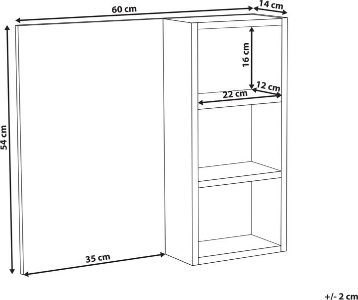Actual product image Beliani Joinville (60 x 14 x 54 cm)