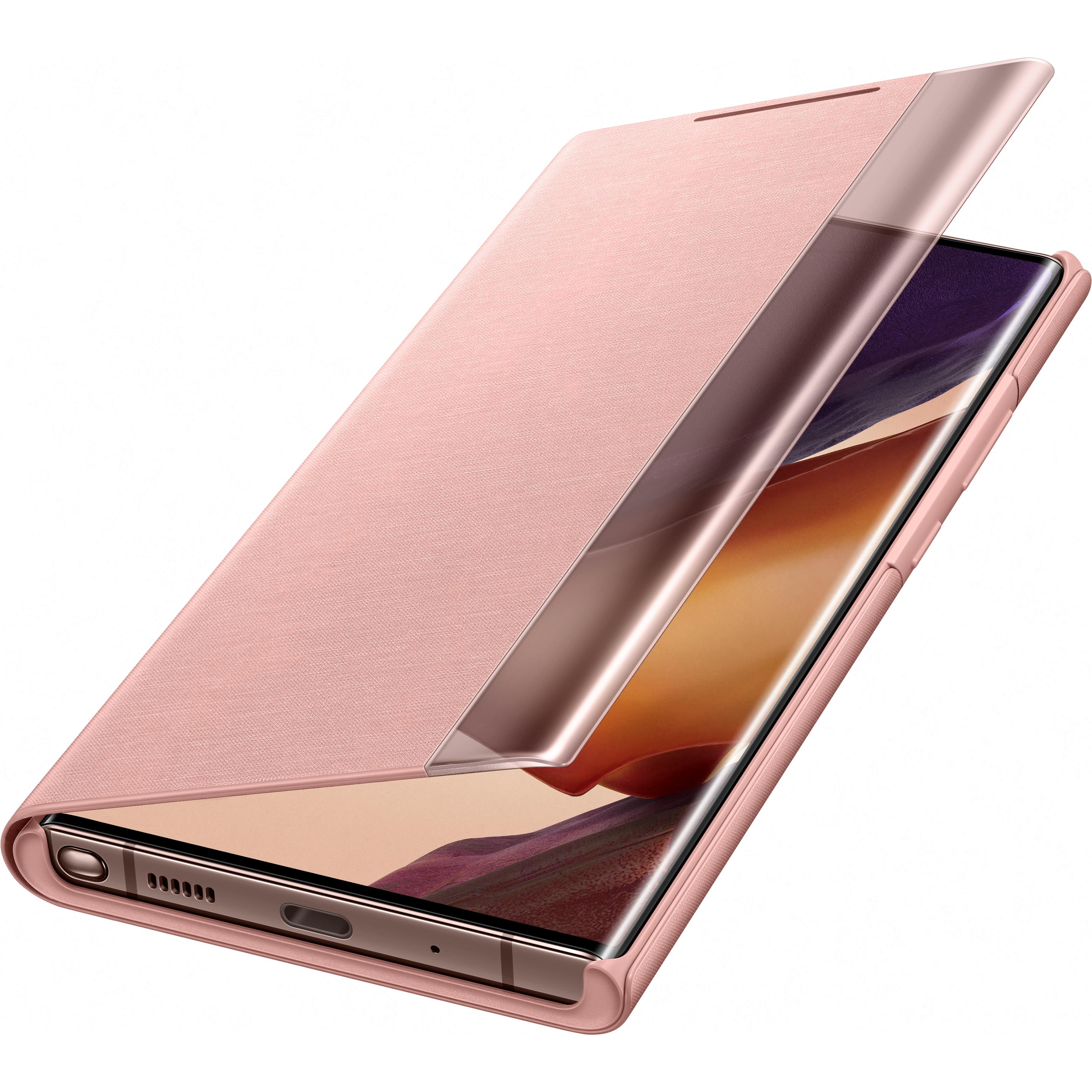 Samsung Smart Clear View Cover (Samsung Galaxy Note 20 Ultra), Smartphone Hülle, Bronze