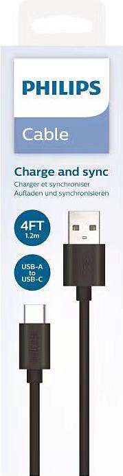 Produktbild Philips USB A to USB C 1.2M Cable (1.20 m, USB 3.2 Gen 1)